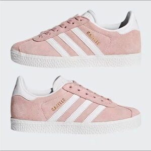 Adidas Gazelle Rose and White Shoes